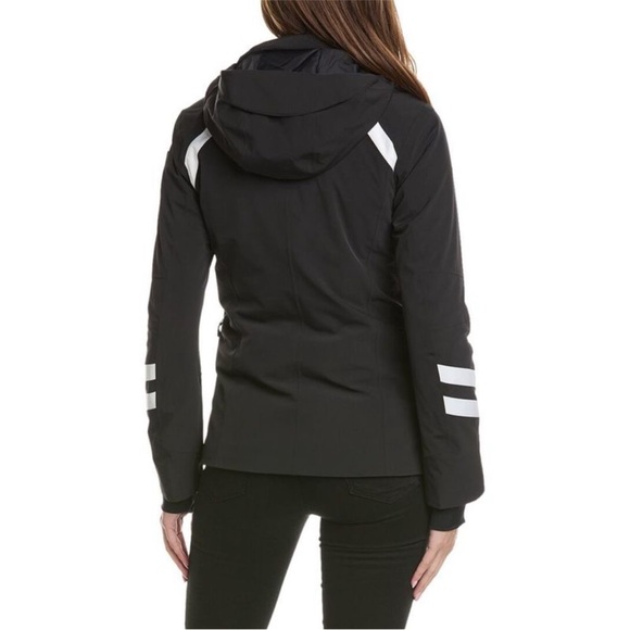 Bogner Fire + Ice Dewi-T Hooded Padded Striped Ski Jacket Size 6 NWT Black - Picture 5 of 14
